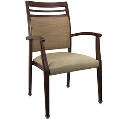 Sova Wood-Look Metal Seating
